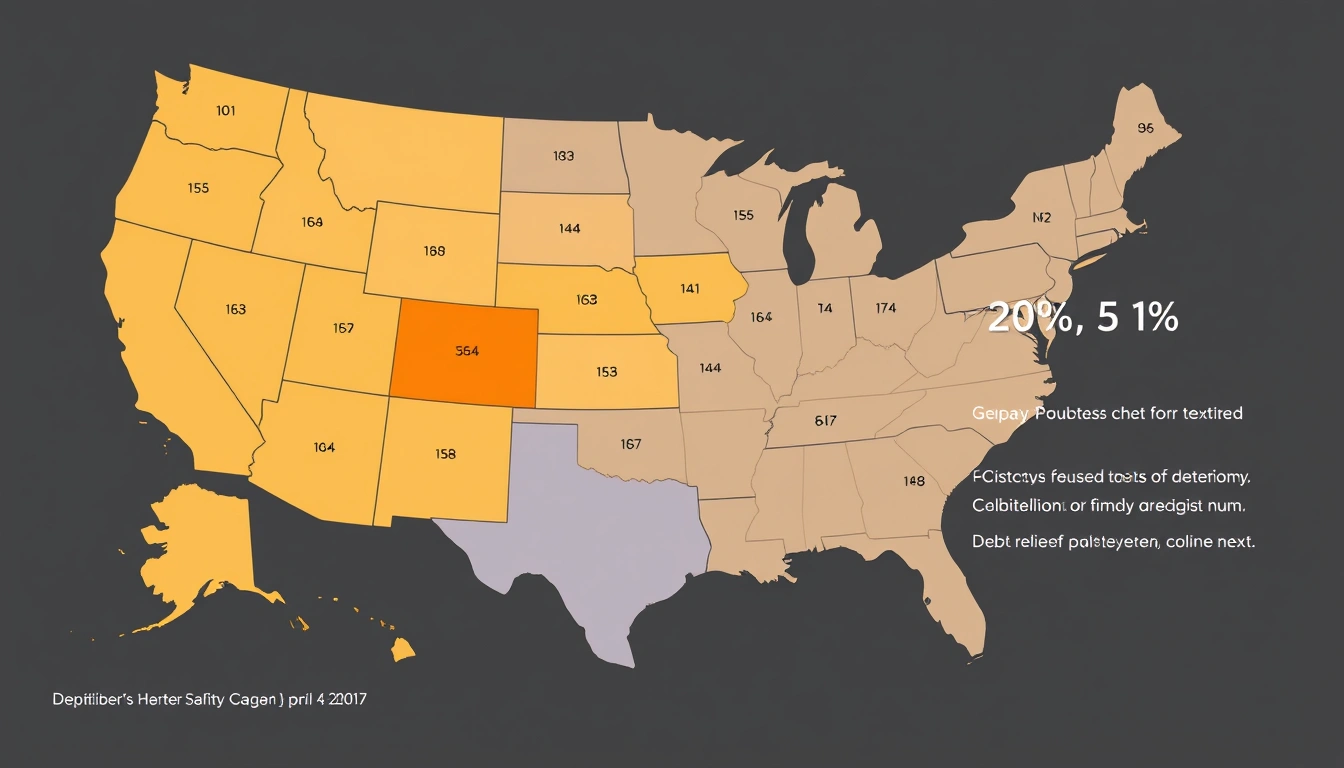 debt relief statistics by state